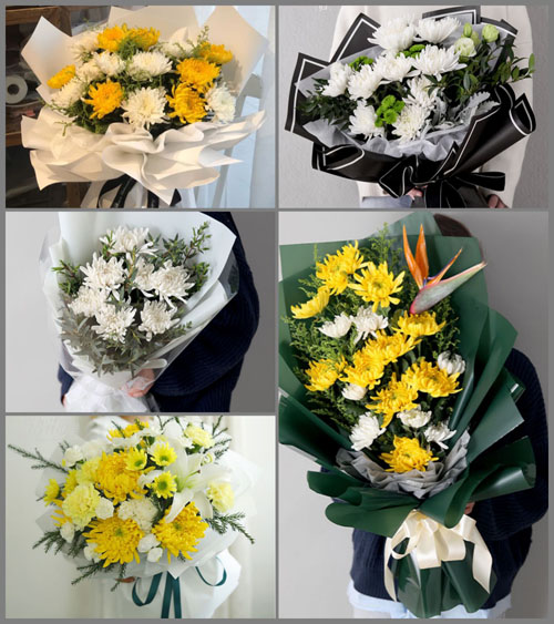 广西来宾武宣县黄茆镇白事花束代送
